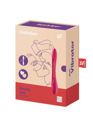 Sextoy flexible multifonction, vibromasseur, cockring, stimulateur de clitoris USB Elastic Joy Satisfyer - CC597800